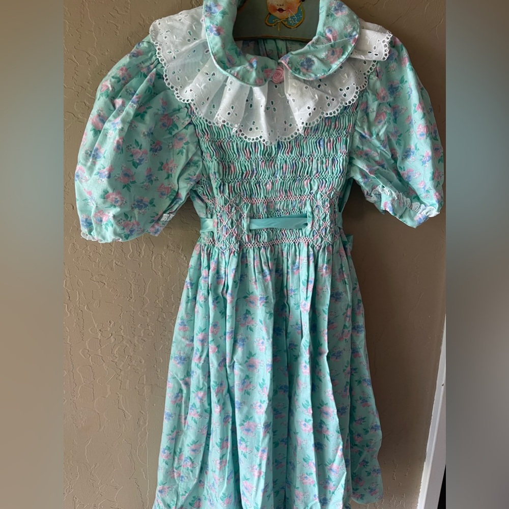 Vintage Polly Flinders floral dress size 7